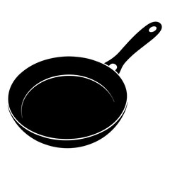  Pan silhouette on white background