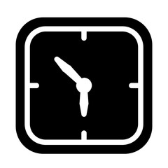 clock time glyph icon