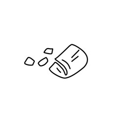 chocolate line sketch