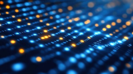Obraz premium Abstract digital data stream.
