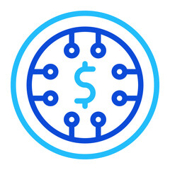 Digital Money Duoline Icon