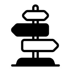 Directions Glyph Icon