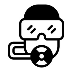 Diver Glyph Icon