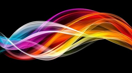 Fototapeta premium Abstract Colorful Waves Futuristic Hologram Design