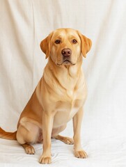 A Stunning Portrait of a Golden Labrador Retriever Dog