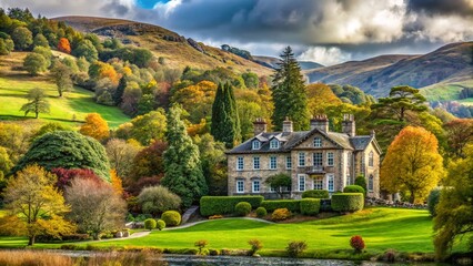 Obraz premium Rydal Hall, Lake District, Cumbria: Historic English Country House & Gardens