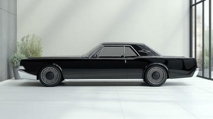 Vintage car classics Striking ebony Lincoln Mark series