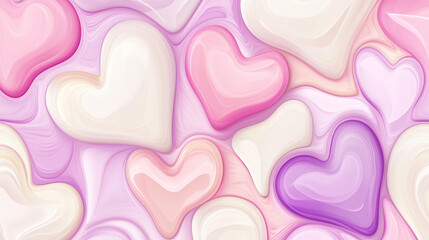 Cute Heart Background Wallpaper