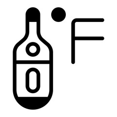 Fahrenheit Glyph Icon