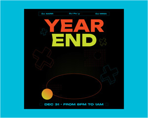 Year End Party Socials Media