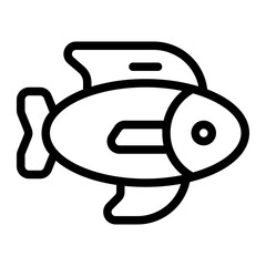 Fish Line Icon