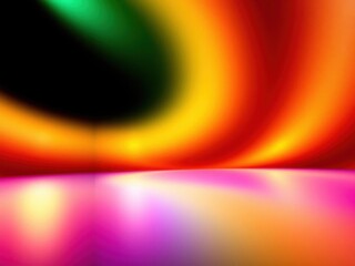 Vibrant Abstract Background with Gradients of Red, Yellow, Green, and Purple Light Creating a Soft and Dreamy Atmosphere for Creative Projects and Designs