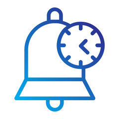 bell time line gradient icon