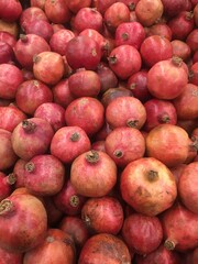 A group of pomegranate. Pomegranate Closeup image