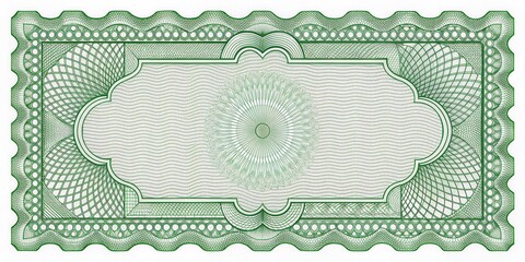 Security Coupon with Guilloche Pattern