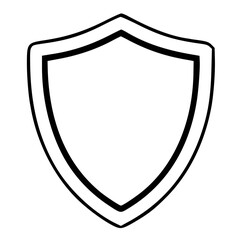 shield on white