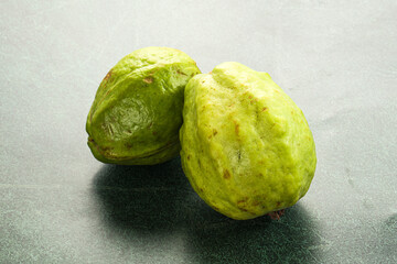 Ripe fresh green green guava