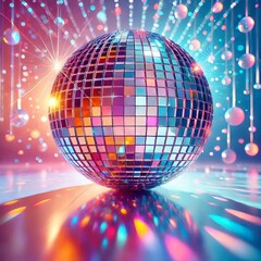 Obraz premium disco ball with lights