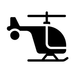 Helicopter Solid Icon