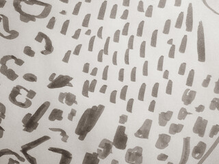 African Illustrated Fabric. Colorless Leopard