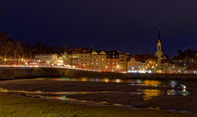 Fototapeta premium Bad Tölz am Abend