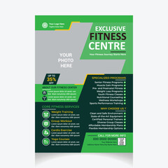 GYM  Fitness Flyer design template