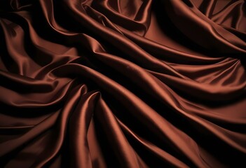 Fototapeta premium Elegant Black and Burgundy Satin Background Luxurious Silky Drapery with Shimmer