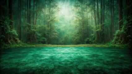 Obraz premium Mysterious forest floor with dark green velvet texture background , nature, dark green velvet, nature