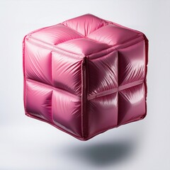 Obraz premium “Quilted Cube Chair in Pink”