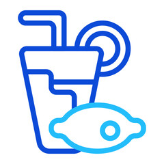 Lemonade Duoline Icon