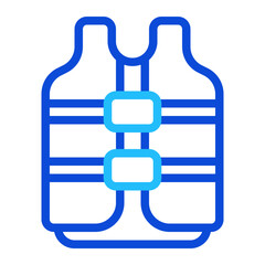 Life Jacket Duoline Icon