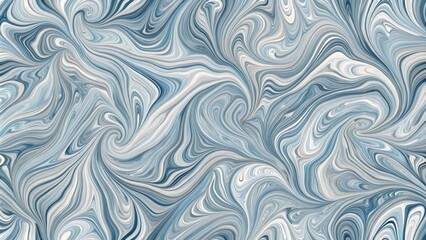 Marbled paper background with swirly, wavy, and curved lines in shades of blue, gray, and white , shades, curve,  shades, curve