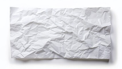 Single Blank White Paper Sheet Isolated on Pure White Background - Perfect for Mockups & Design