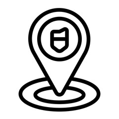 Location Line Icon