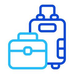 Luggage Duoline Icon