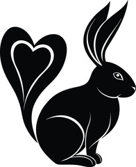 Easter Day Silhouette Vector Illustrations