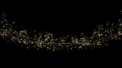 テロップ効果 曲線 光 キラキラ 上下移動可