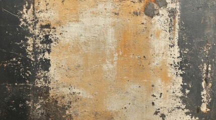Abstract Texture Of Black And Beige Paint