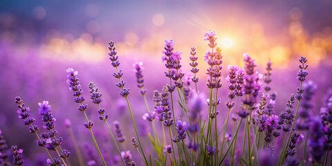 Naklejka premium Soft Lavender Background, Flat Lay Photography, Pastel Color, Minimalist Style, Product Mockup