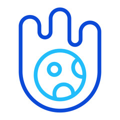 Meteoroid Duoline Icon
