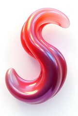 Naklejka premium 3d red number 0