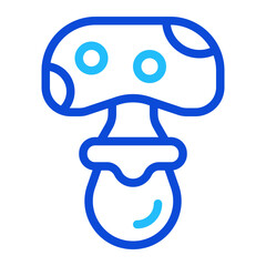 Mushroom Duoline Icon