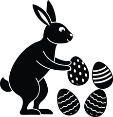 Easter Day Silhouette Vector Illustrations - Festive Designs