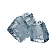 Obraz premium ice cubes isolated with transparent background PNG and JPEG image