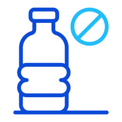 No Plastic Duoline Icon