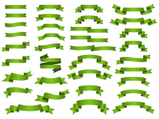 Obraz premium リボンセット、m4黄緑