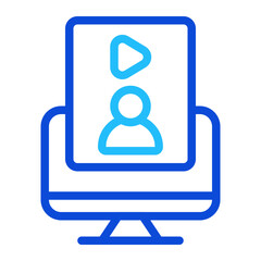 Online Discussion Duoline Icon