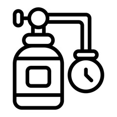 Oxygen Tank Line Icon