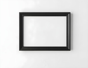 Obraz premium Minimalist Frame: Emptiness and Possibility in Black
