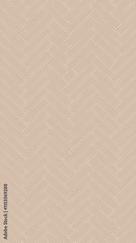 Poster Elegant Beige Herringbone Pattern  Seamless Texture for Design Projects